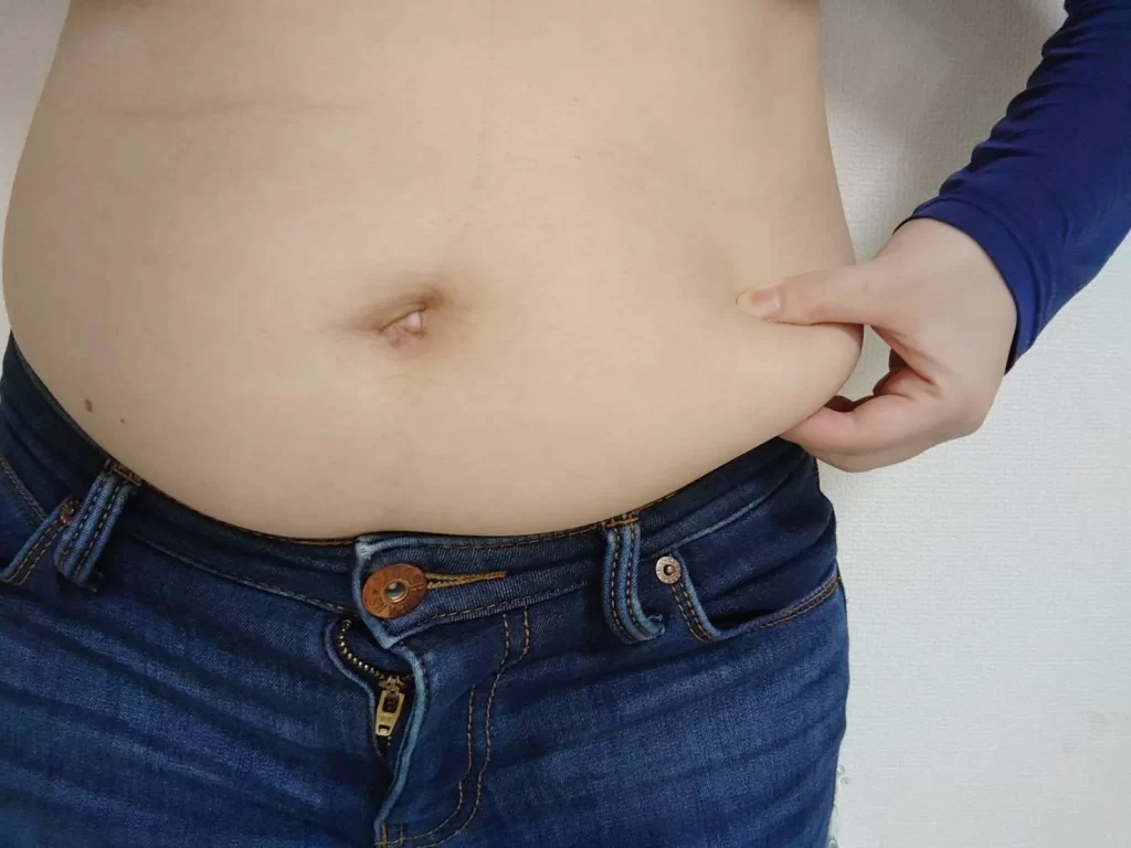 オバサン体型になって悲しい50代女性