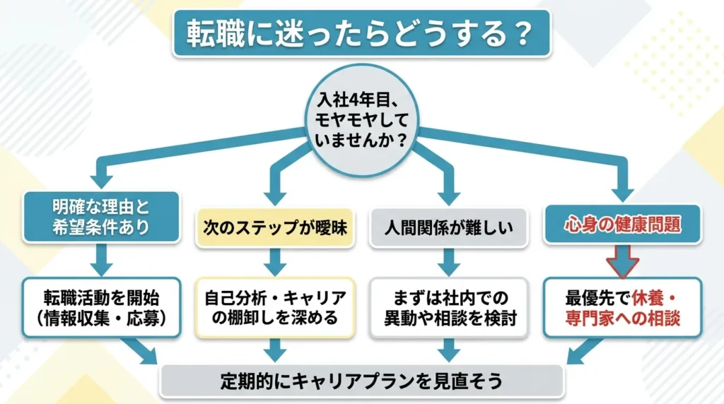 入社4年目で転職するか迷ったときの判断フロー