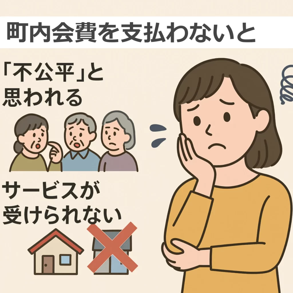 町内会費をシハラ無いとどうなる？