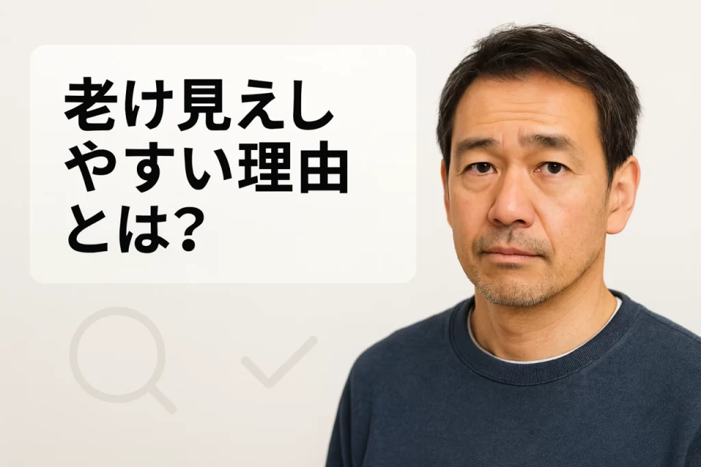 老け見えしやすい理由とは？