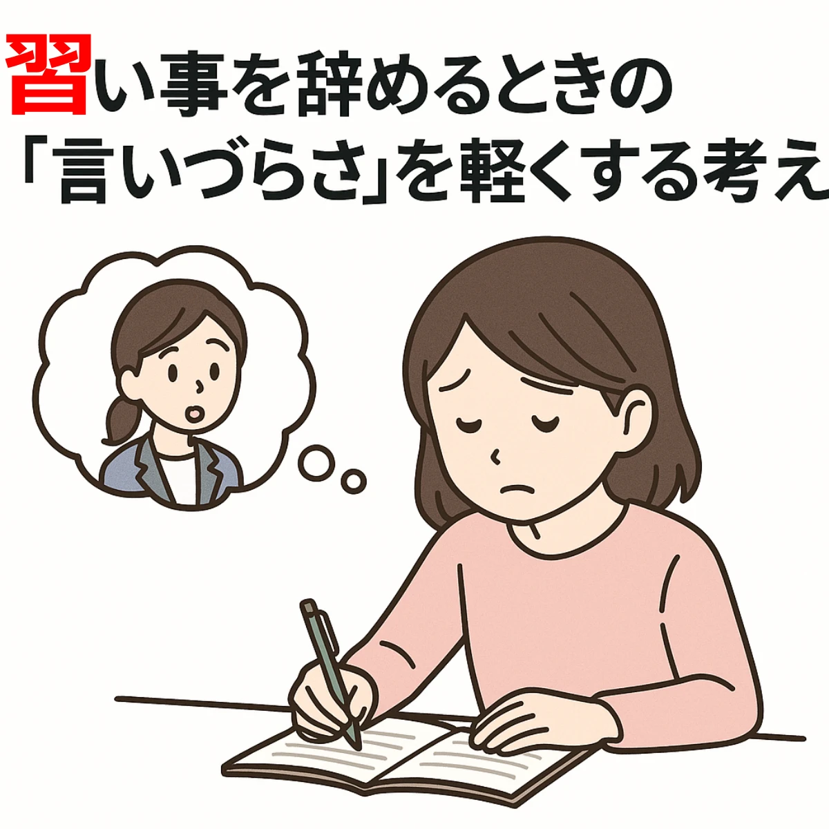 習い事を辞めるといいにくい