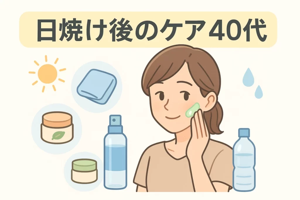 40代は日焼け後ケアの方法について