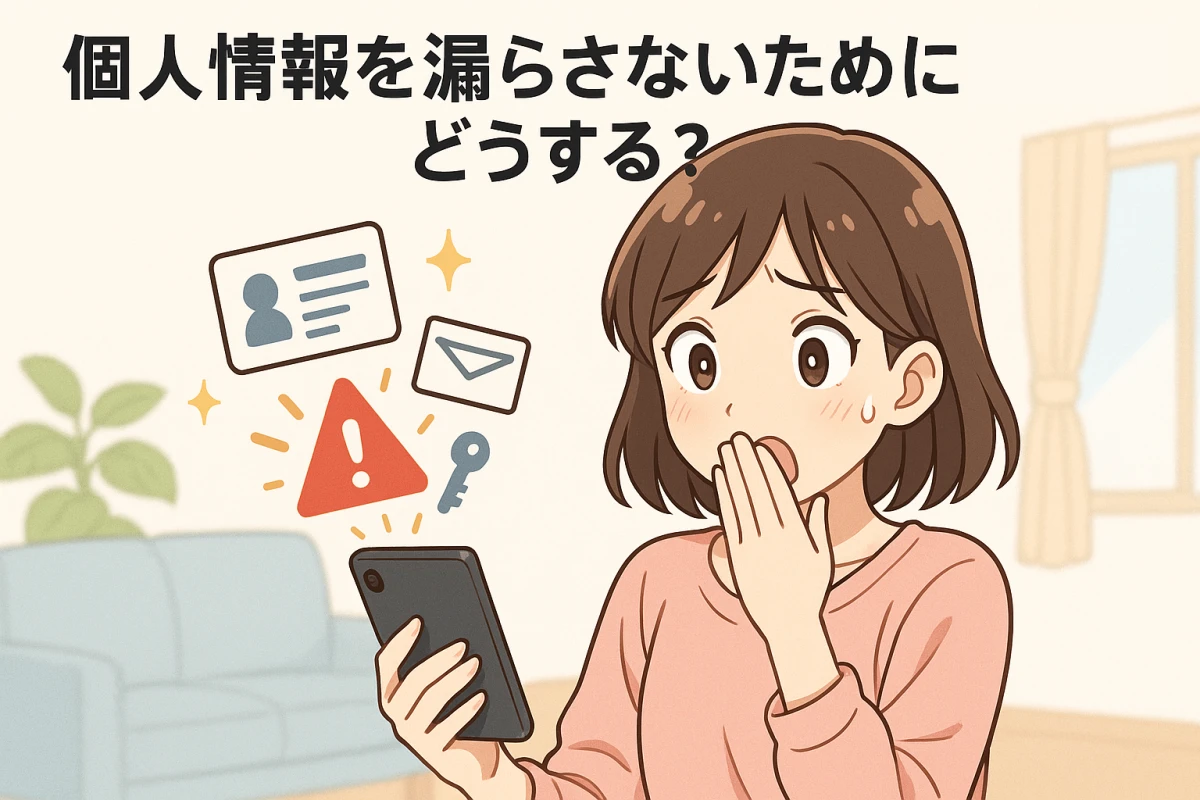 情報漏洩しないために何をする？