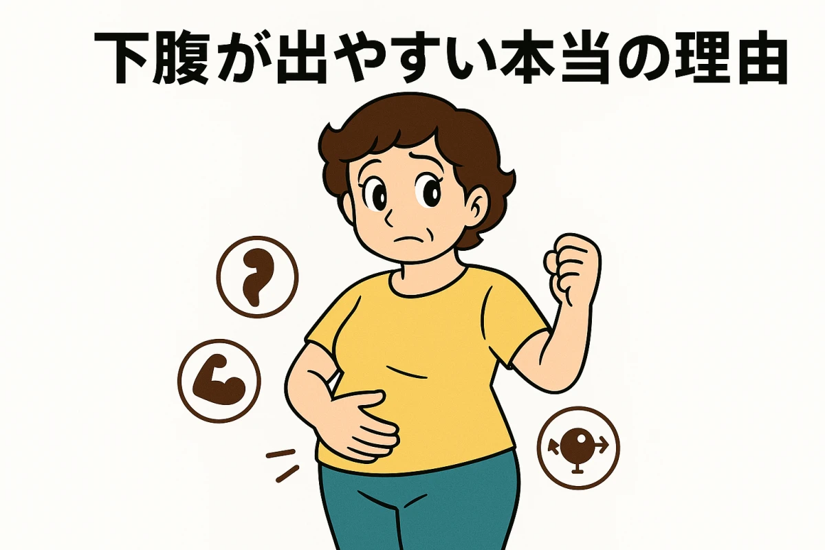 下腹が出やすい本当の理由とは