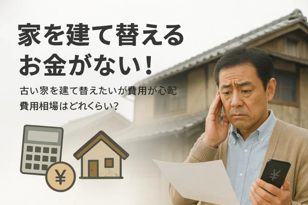 家を建て替えるお金がない