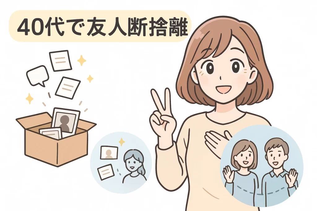 40代の友人断捨離