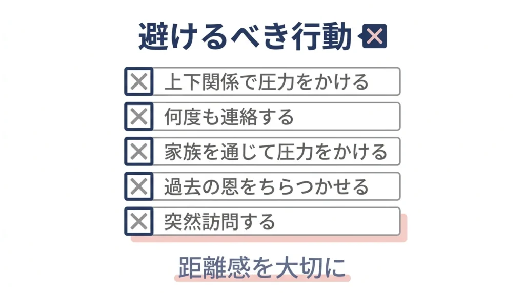 娘に嫌われた父親が避けたい連絡や接し方をまとめたチェックリスト