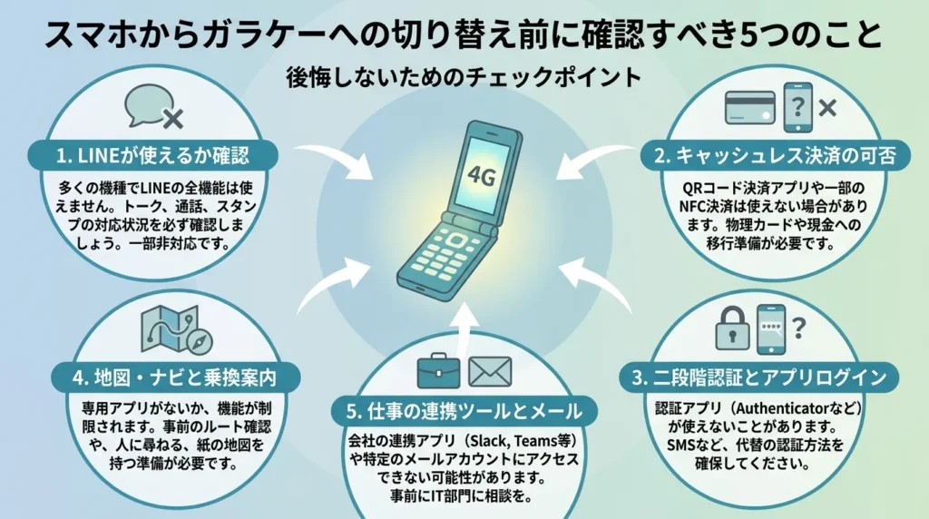 ガラホに変える前に確認したいLINEや決済など5つの注意