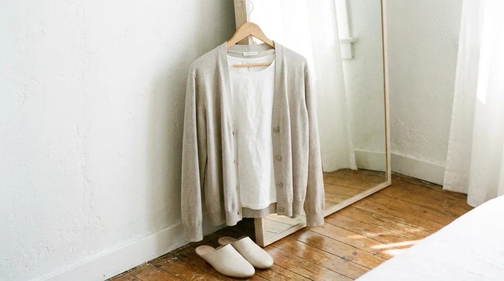 体型を責めず今の自分に合う服を選ぶクローゼットの様子